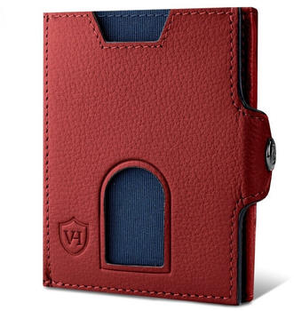 Von Heesen Whizz Wallet with Push Button and without Coin Pocket red
