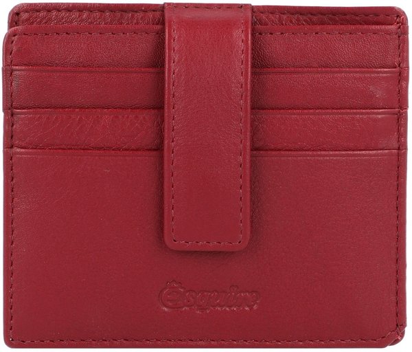 Esquire Oslo Nappa Credit Card Wallet RFID red (303113-01)
