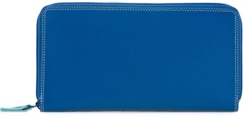 MyWalit Large Double Zip Around Purse denim (375)