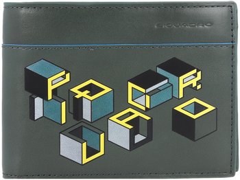Piquadro Blue Square Revamp Wallet RFID green-yellow/graphic (PU257B2VR-VEG)