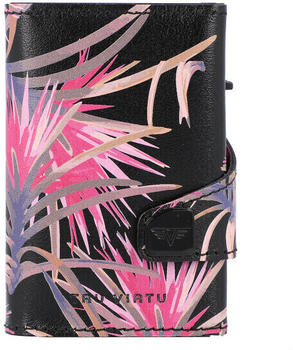 Tru Virtu Click & Slide Credit Card Wallet RFID flower-black (241040008-28)
