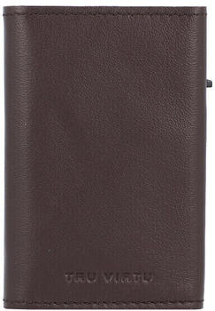 Tru Virtu Click & Slide Sleek Credit Card Wallet RFID brown-silver (301040001-04)