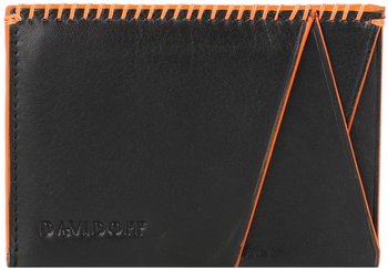 Davidoff Home Run Credit Card Wallet RFID black/orange (23493)