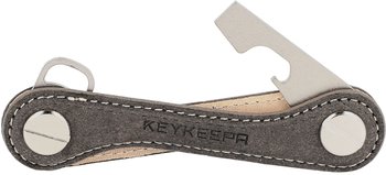 KEYKEEPA Leather Key Manager 1-12 Keys nubuk grey (KK-NL-GREY-ORG)