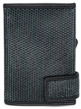SecWal Credit Card Wallet RFID black turquoise (SW1Matrix-37)