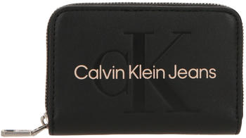 Calvin Klein Jeans Sculpted Wallet (K60K607229) black white rose
