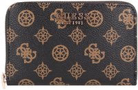 Guess Geldbeutel Laurel SLG Medium Zip Around Wallet - Braun