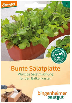 Bingenheimer Saatgut Saatgut Salat-Mischung Bunte Salatplatte (Saatband