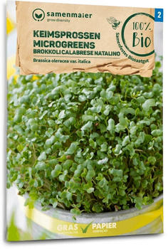 Samen Maier Bio Keimsprossen/Microgreens Brokkoli Calabrese Natalino (1 Packung)