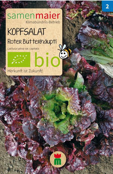 Samen Maier Bio Kopfsalat Roter Butterhäuptel (1 Packung)