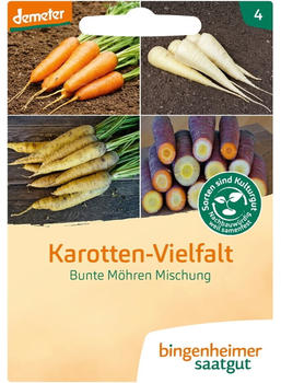 Bingenheimer Saatgut Saatgut Möhren Mischung Karotten-Vielfalt (1 Packung)