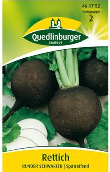 Quedlinburger Saatgut Rettich Runder schwarzer