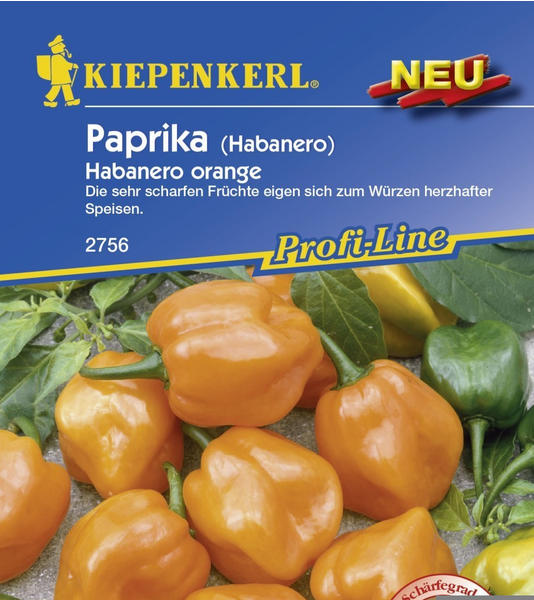 Kiepenkerl Profi-Line Paprika Habanero orange 14 Korn