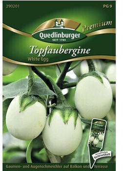 Quedlinburger Saatgut Aubergine Topf-White Egg (290201)
