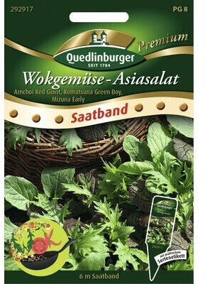 Quedlinburger Saatgut Wokgemüse Asiasalat Salatsamen (292917)