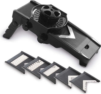 Hendi V-förmige Mandoline Gemüseschneider schwarz (222614)