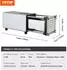 VEVOR Kartoffelschneider elektrisch mit 1/2-Zoll- und 3/8-Zoll-Klingen Edelstahl