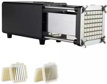 VEVOR Elektrischer Pommes-Frites-Schneider Edelstahl 1/2 & 3/8 Zoll Klingen (F300)