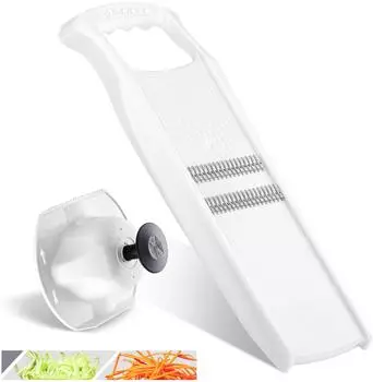 Börner Roko PowerLine Gemüseschneider-Set mit Fruchthalter, weiß