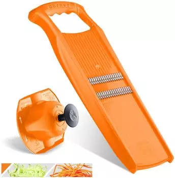 B&ouml;rner Roko PowerLine Gem&uuml;seschneider-Set mit Fruchthalter, orange