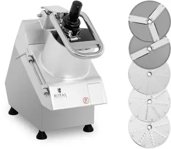 Royal Catering Gem&uuml;seschneider elektrisch 750W, 5 Scheiben &Oslash;205mm (RCGS-750)