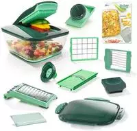 Gem&uuml;seschneider "Nicer Dicer Chef", 15-teilig gruen