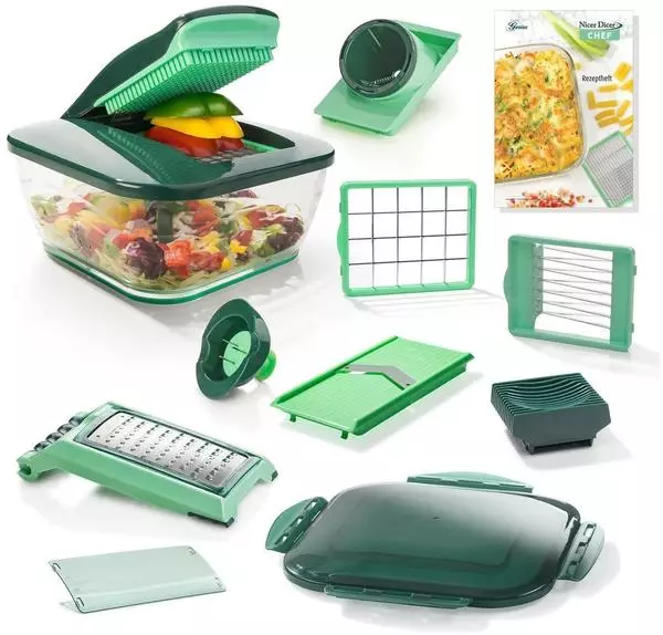 Gemüseschneider »Nicer Dicer Chef«, 15-teilig. | Jetzt bei ZWEITAUSENDEINS kaufen