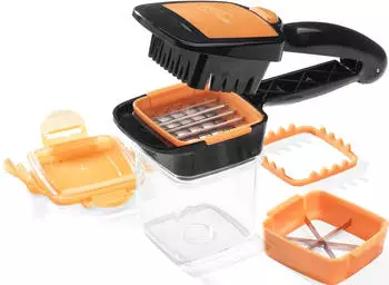 Genius Nicer Dicer Quick 7-teilig orange schwarz