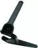 Fiskars Knoblauchpresse mit ausklappbarem Gittereinsatz und Schaber, Länge: 16 cm, Kunststoff/Metall, Functional Form, Schwarz, 1028361