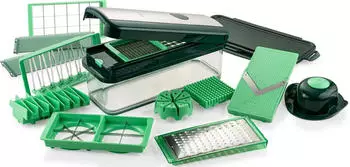 Genius Nicer Dicer Exclusive Set 15-teilig grün