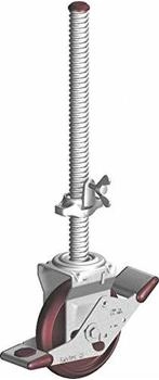 Layher Lenkrolle 700 mit Spindel und Feststeller Ø200 mm höhenverstellbar (1359200)