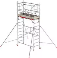 Altrex Fahrger&uuml;st RS Tower 44-POWER Alu mit Holz-Plattform 4,80m AH 0,75x1,85m