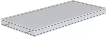 Munk Plattform Aluminium geriffelt 1860mm (632102)