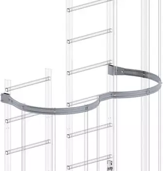 Munk R&uuml;ckenschutzb&uuml;gel versetzte Ausf&uuml;hrung Aluminium eloxiert (061963)