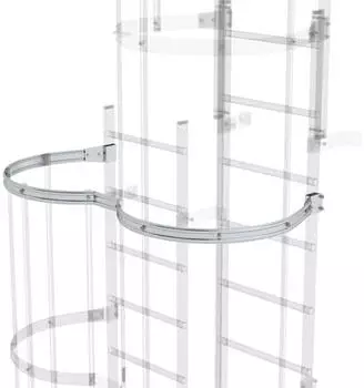 Munk R&uuml;ckenschutzb&uuml;gel versetzte Ausf&uuml;hrung Aluminium blank (062963)