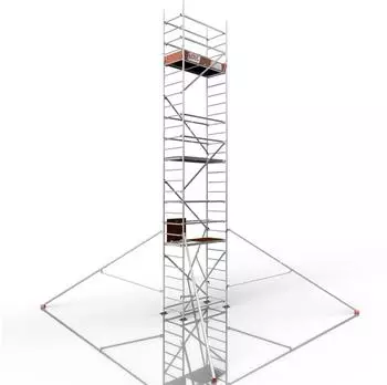 ALTEC Rollfix 2.0 800 Fahrger&uuml;st mit Fu&szlig;platten & Dreieckausleger (R08-FPSP-DA4-2.0)