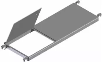 Zarges Z600 Plattform mit Durchstiegsklappe 2,50m Aluminium (42910)