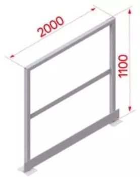 Hymer Gel&auml;nder f&uuml;r Ausstieg, Stahl verzinkt, 2000mm (20010114)