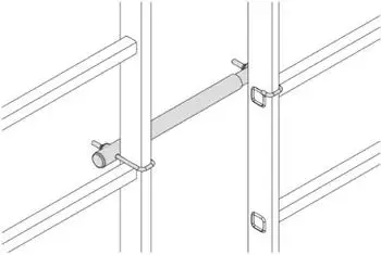 Hymer Handlauf f&uuml;r Versetzung, Alu, 305-480mm (0055196)