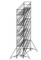 Günzburger Rollgerüst Montage ohne Werkzeug Arbeitshöhe (max.): 10.4m