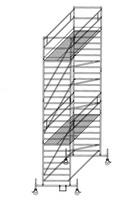 Günzburger Aluminium-Rollgerüst Arbeitshöhe bis 7,50 m (174535)