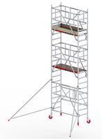 Altrex RS Tower 44-S POWER Aluminium mit Safe-Quick 2 Geländer und Holz-Plattform 6,80m AH 0,75x1,85m