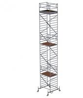 Munk Rollgerüst 1,35 x 1,80 m mit Fahrbalken & Doppel-Plattform 12450 (173036)
