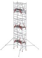 Altrex MiTower PLUS mit HolzPlattformen und Safe-Quick® Geländern Arbeitshöhe bis 6,2m