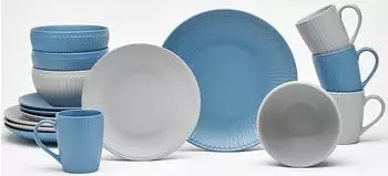 Van Well Kombiservice LEIF 16-tlg blau
