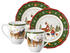 Hutschenreuther Frühstücks-Geschirrset Happy Wintertime 4-tlg Set grün
