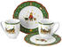 Hutschenreuther Frühstücks-Geschirrset Happy Wintertime 4-tlg Set grün