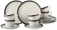 Seltmann Weiden Kaffeeservice "Geschirr-Set, 18 Teile, Terra Corso" Tassen, Teller,