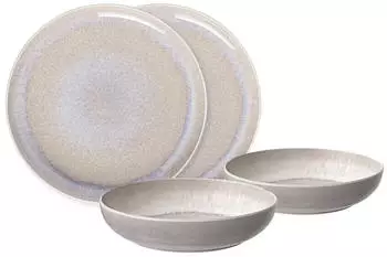 Villeroy & Boch Perlemor Tafel-Set 4-tlg Sand