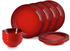 Le Creuset 12-teiliges Geschirrset Steinzeug kirschrot